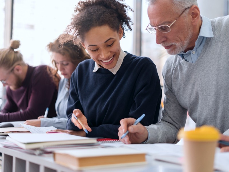 Students Taking Notes